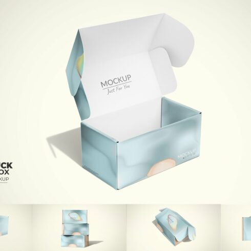 Front Tuck Mailing Box Mockup cover image.
