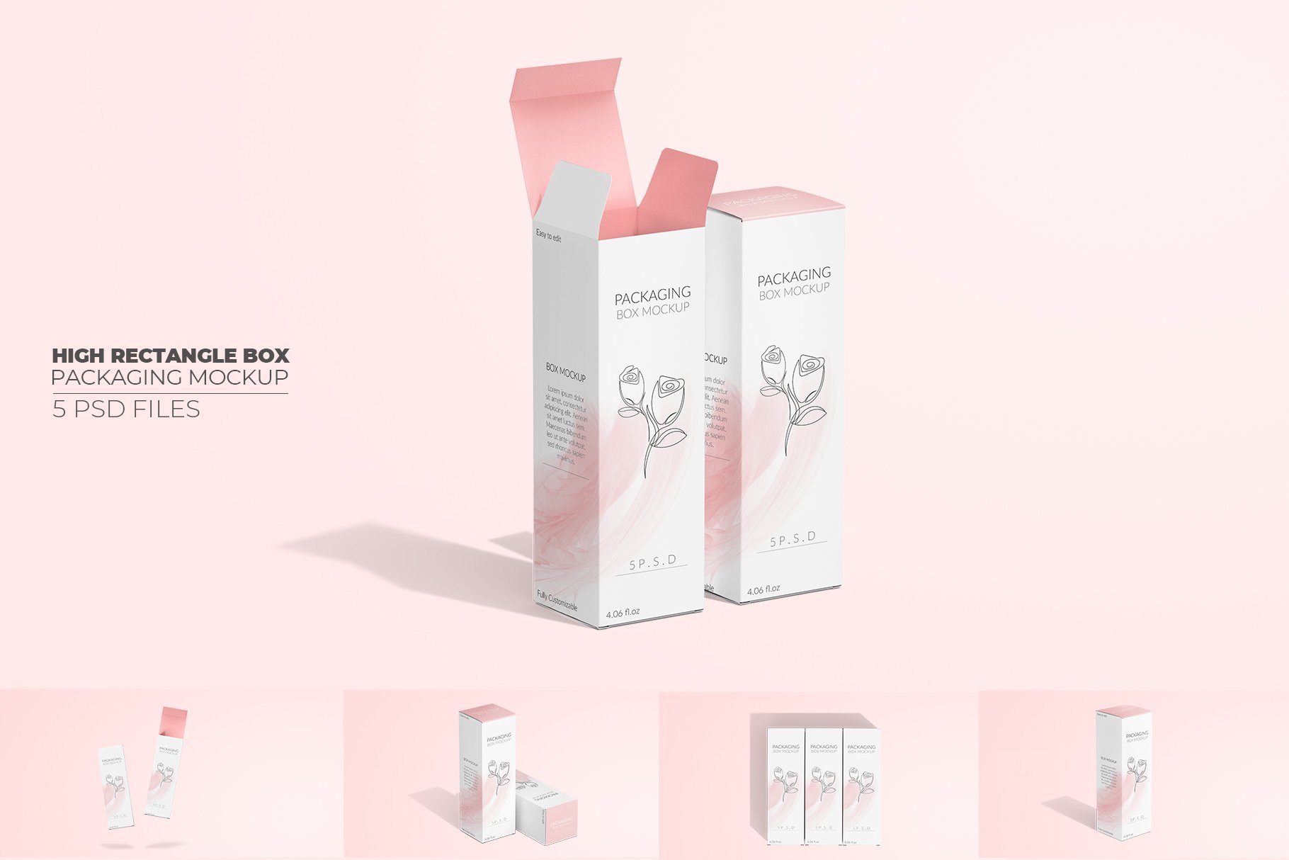 Package Box Mockup – Tall Rectangle cover image.