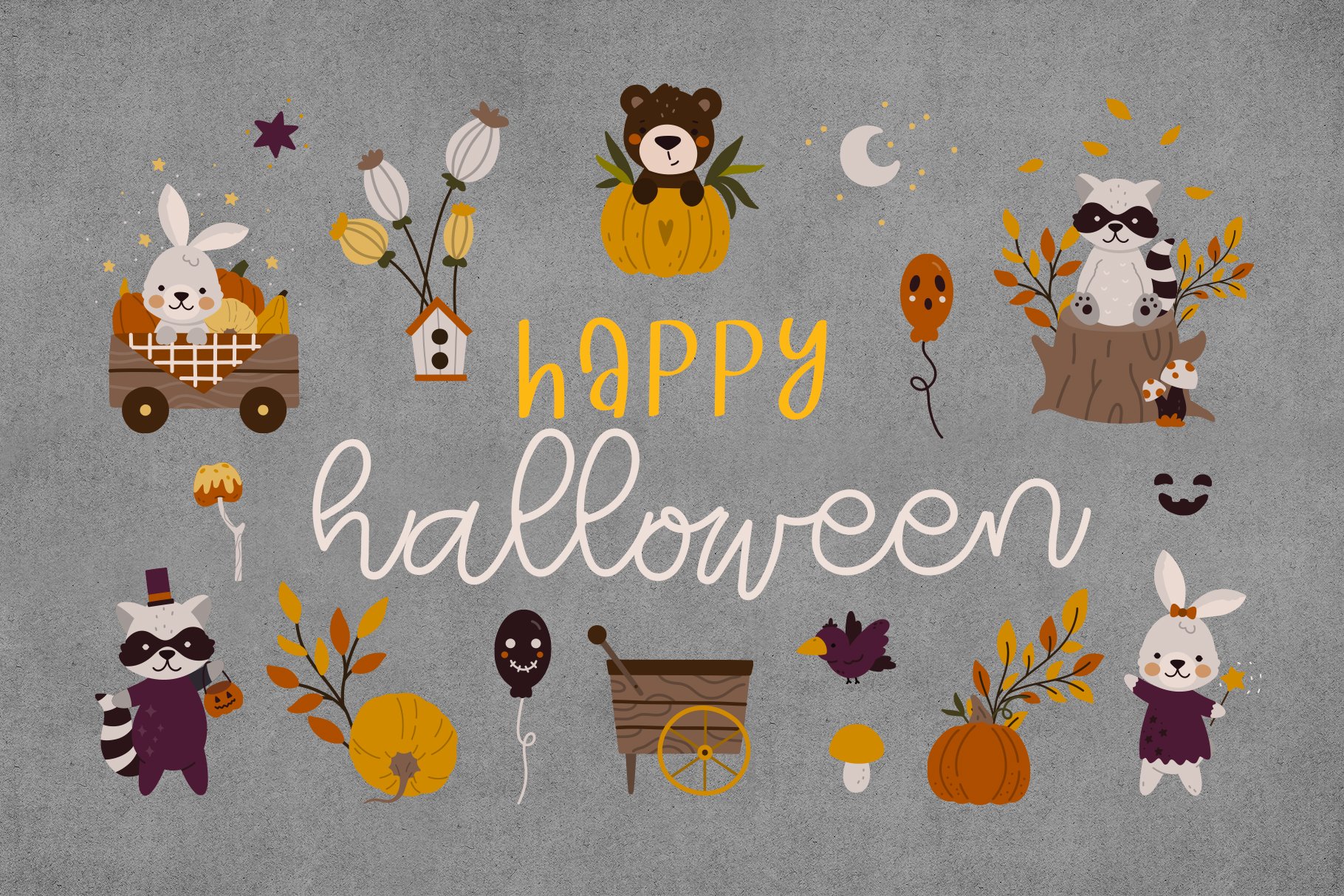 Happy Halloween Graphic Collection cover image.