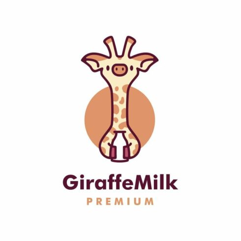 cute giraffe logo cover image.
