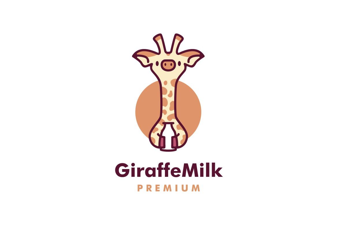 cute giraffe logo cover image.