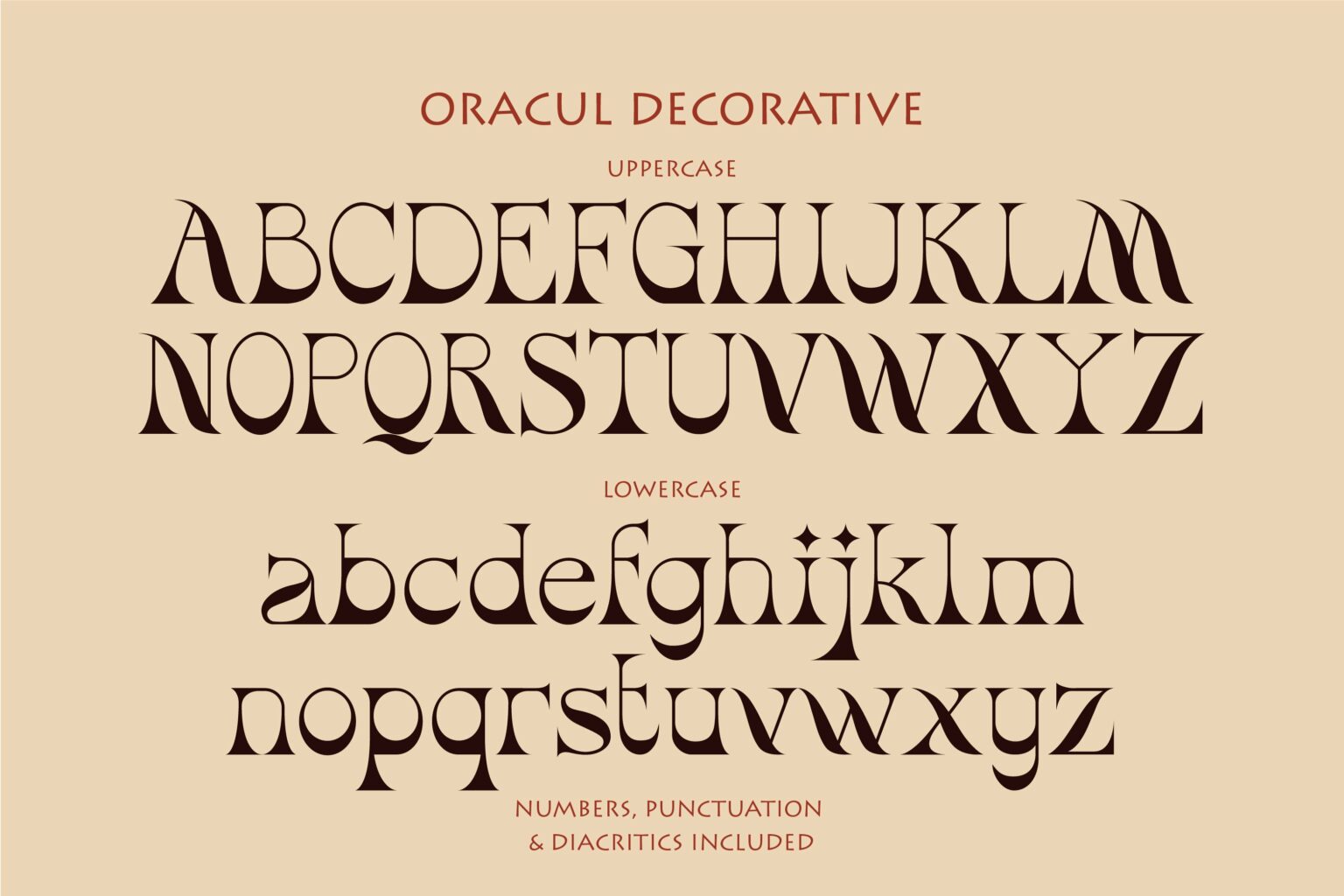 Oracul - Bohemian Display Font – MasterBundles