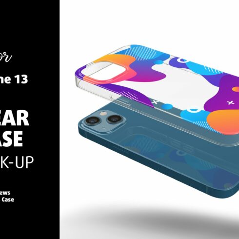 Phone 13 Clear Case Mock-up cover image.