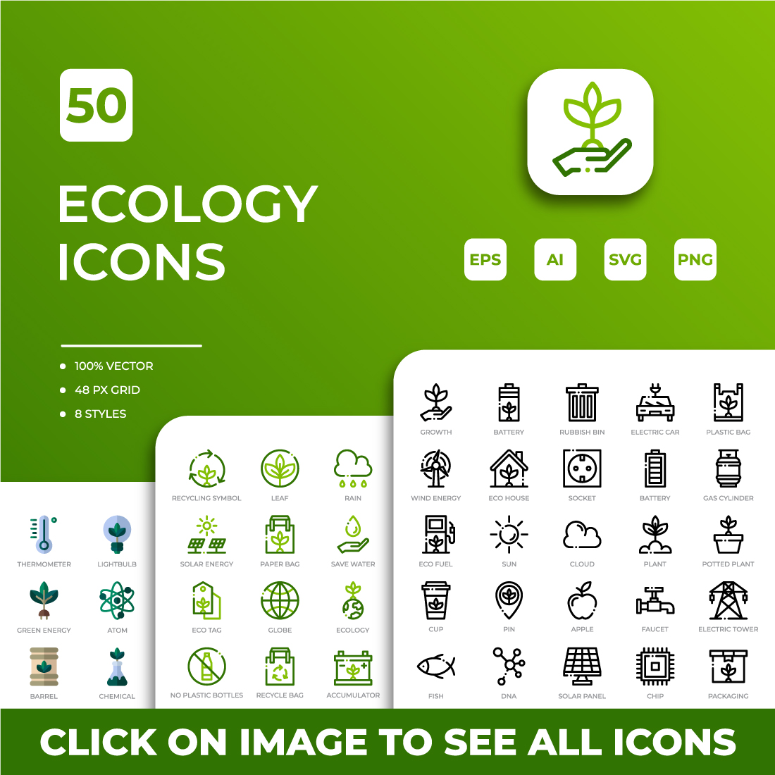 Ecology Icons Pack preview image.