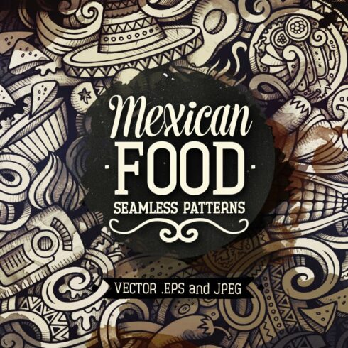 Mexican Food Graphics Patterns cover image.