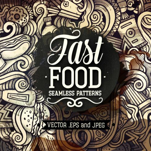 Fast Food Graphics Patterns cover image.