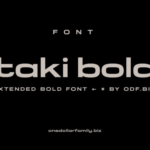 TAKI BOLD [FONT] cover image.