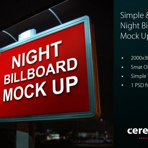 Night Billboard Mock Up cover image.