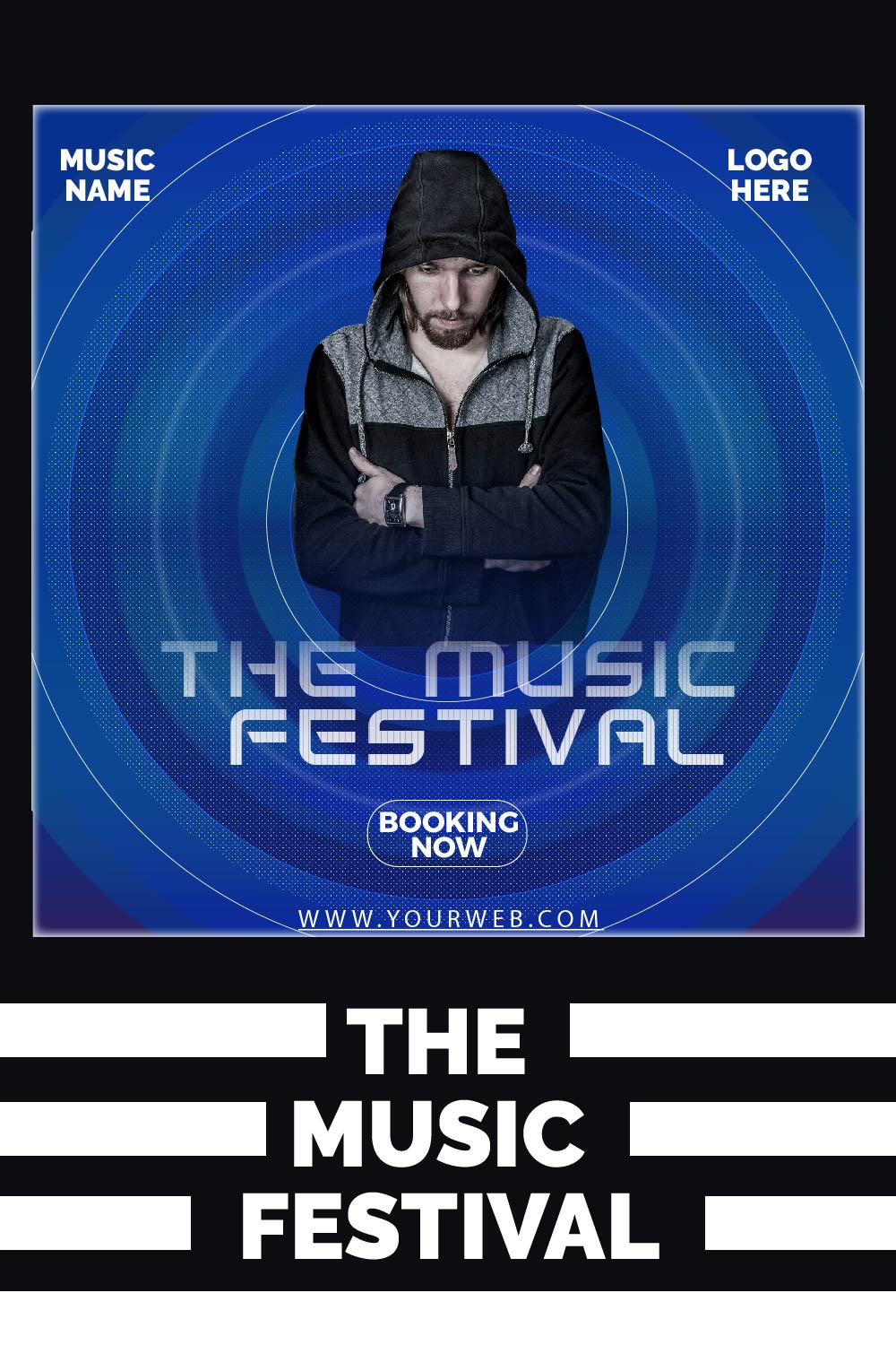 THE MUSIC FESTIVAL/MUSIC TEMPLETE/MUSIC pinterest preview image.
