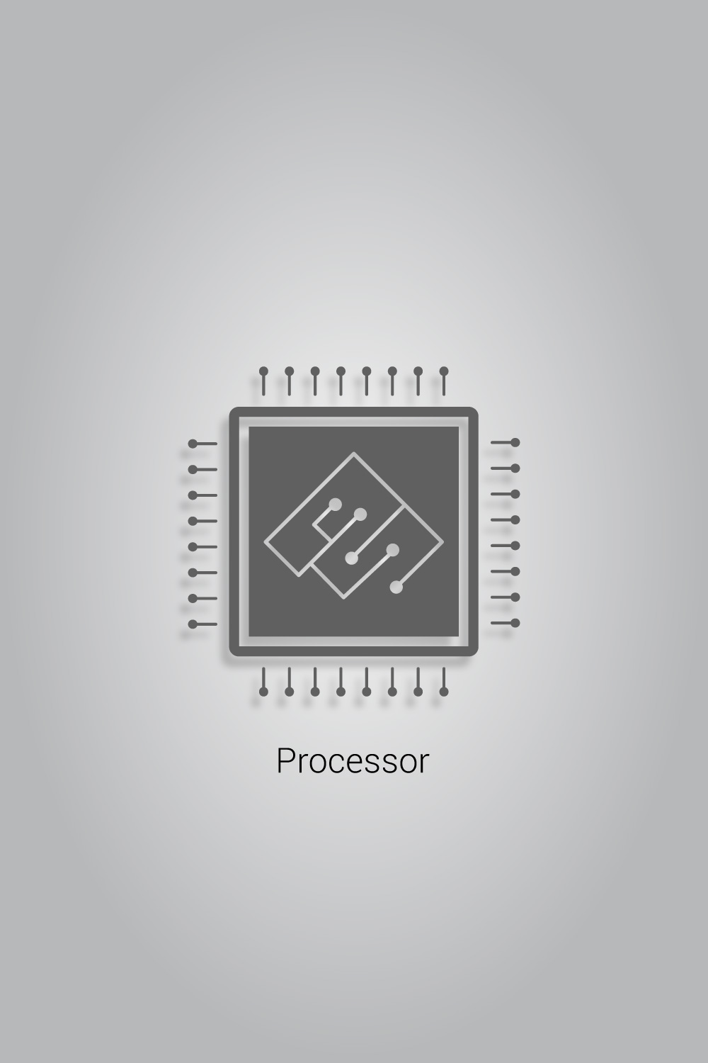 Processor logo design pinterest preview image.