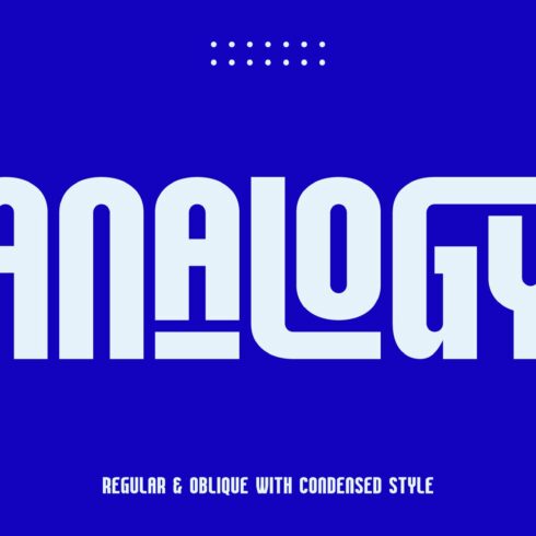 Analogy | Modern Sans Serif Font cover image.