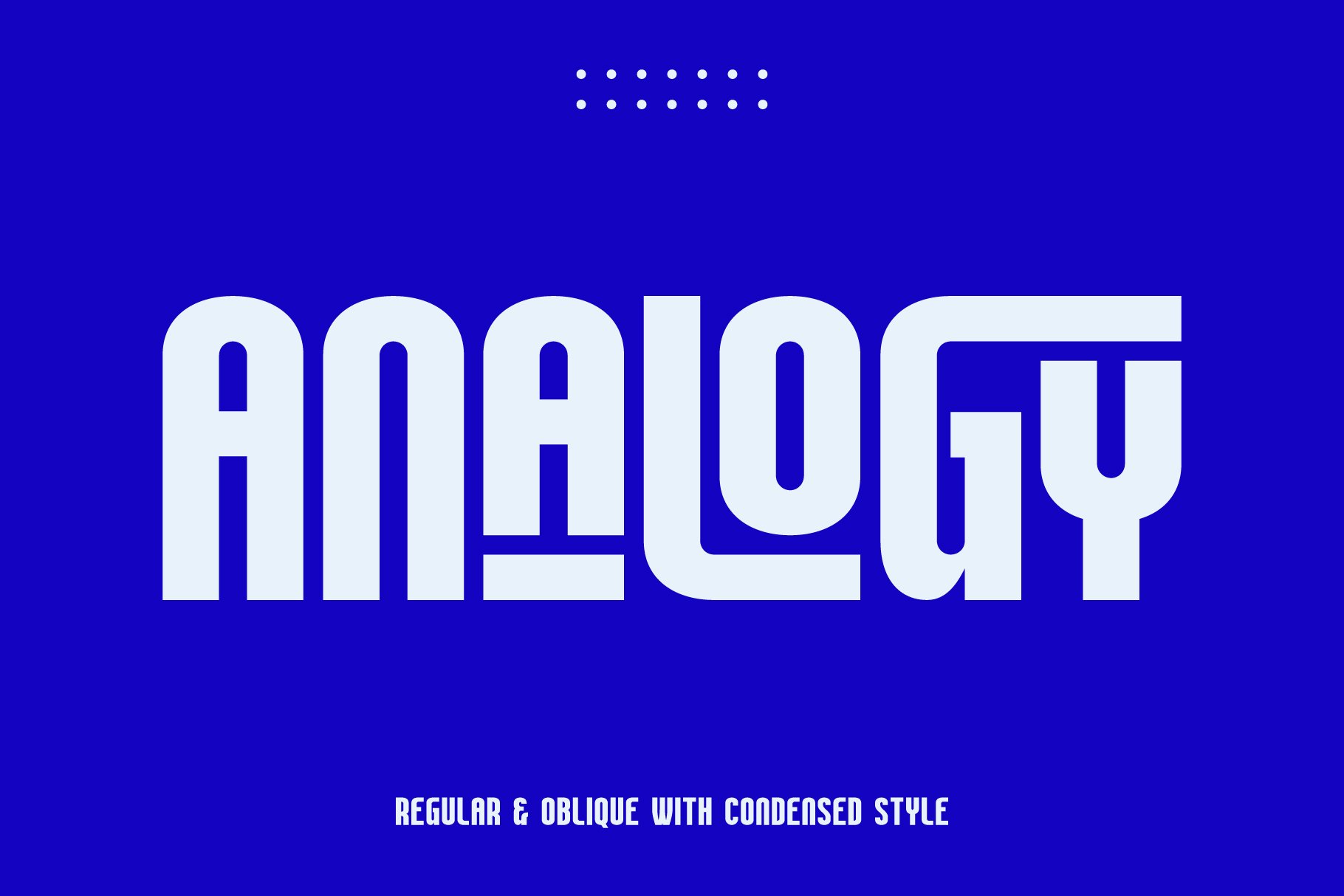 Analogy | Modern Sans Serif Font cover image.