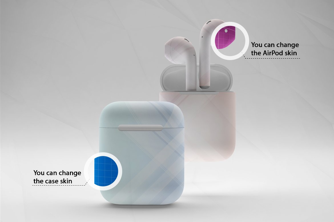 Clean AirPods Mockup V.2 preview image.