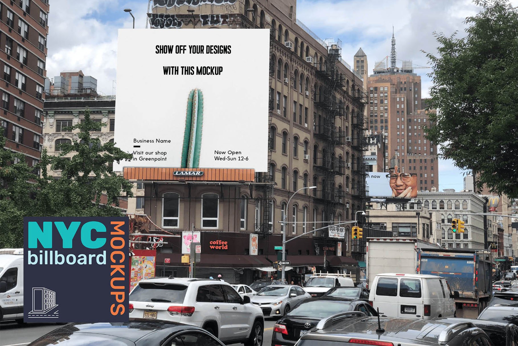 NYC Billboard Mockup Bundle preview image.