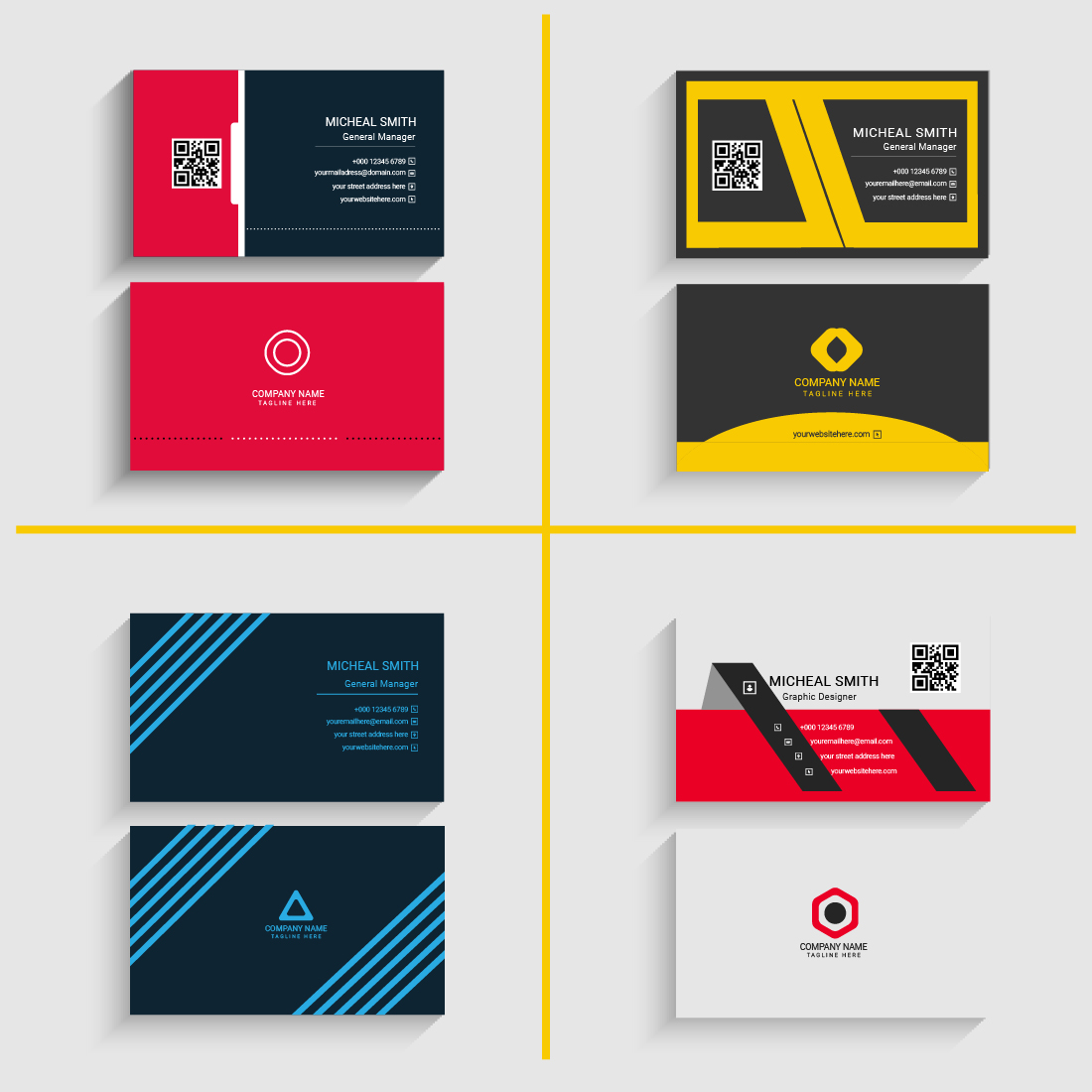 Professional Business Card Bundle preview image.