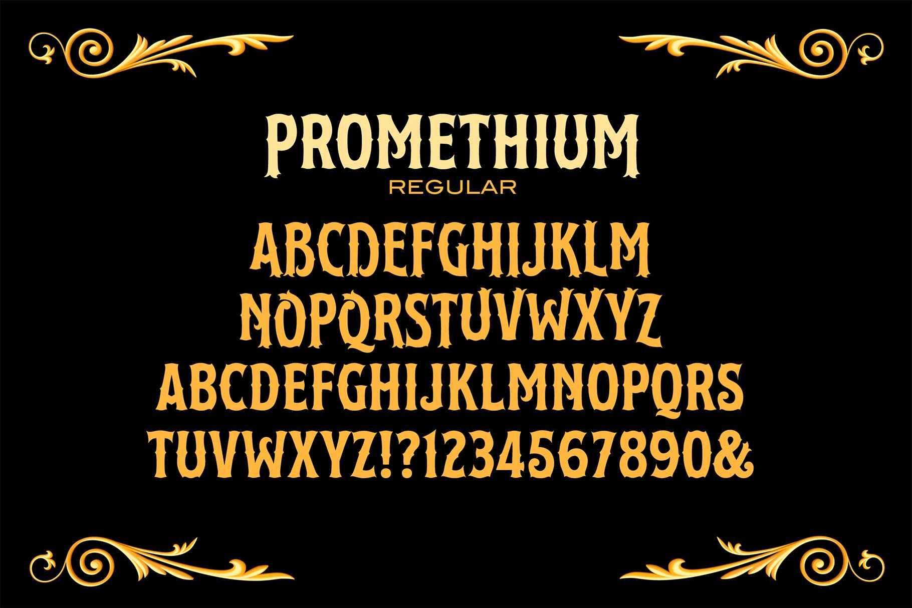 Promethium Font Family preview image.