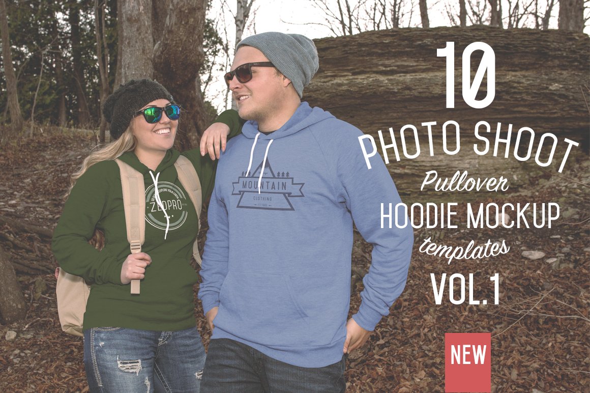 10 Pullover Hoodie Mockups cover image.