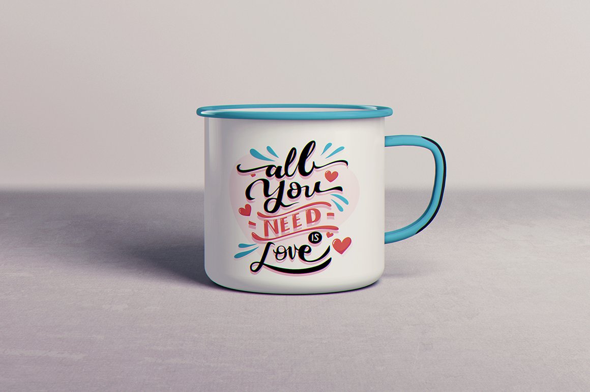 Enamel Mug / Tin Cup MockUp preview image.