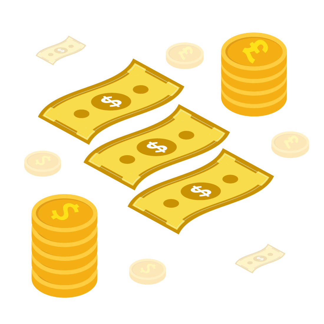 Currency note and token preview image.