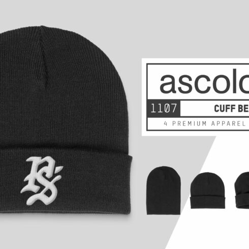 AS Colour 1107 Cuff Beanie Mockups cover image.