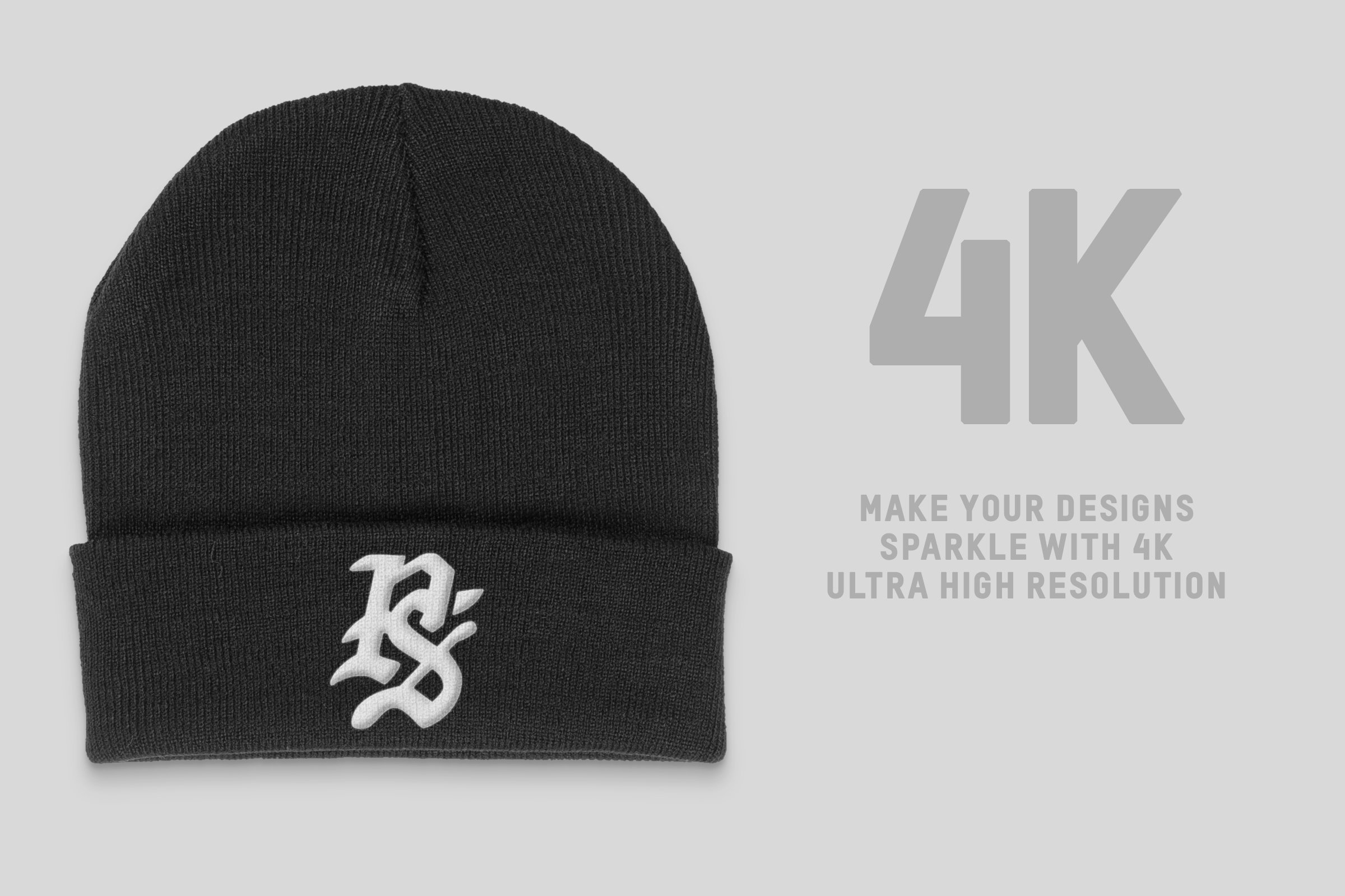 AS Colour 1107 Cuff Beanie Mockups preview image.