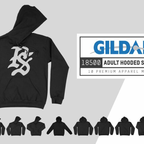 Gildan 18500 Hooded Sweatshirt cover image.
