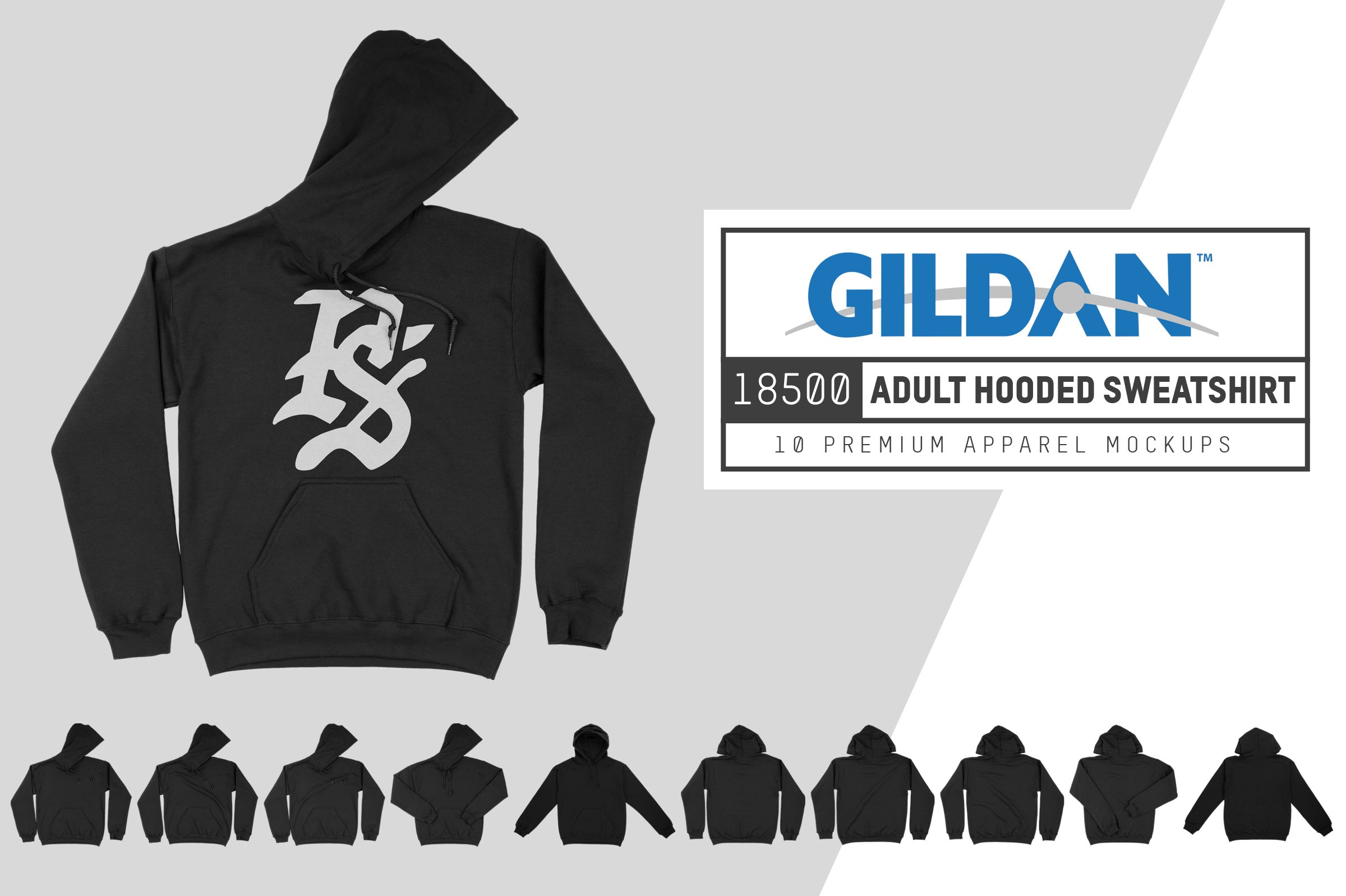 Gildan 18500 Hooded Sweatshirt cover image.