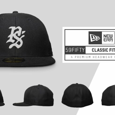 New Era 59Fifty Fitted Hat Mockups cover image.