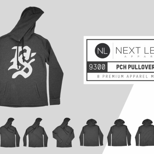 Next Level 9300 PCH Pullover Hoody cover image.