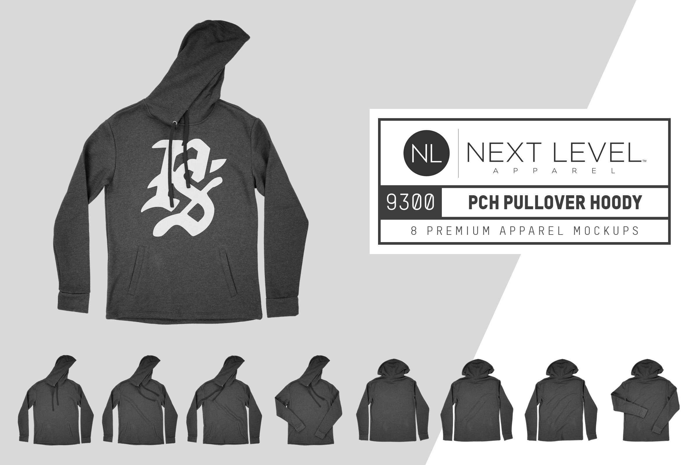 Next Level 9300 PCH Pullover Hoody cover image.