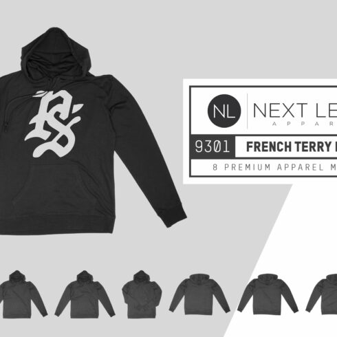 Next Level 9301 French Terry Hoodie cover image.