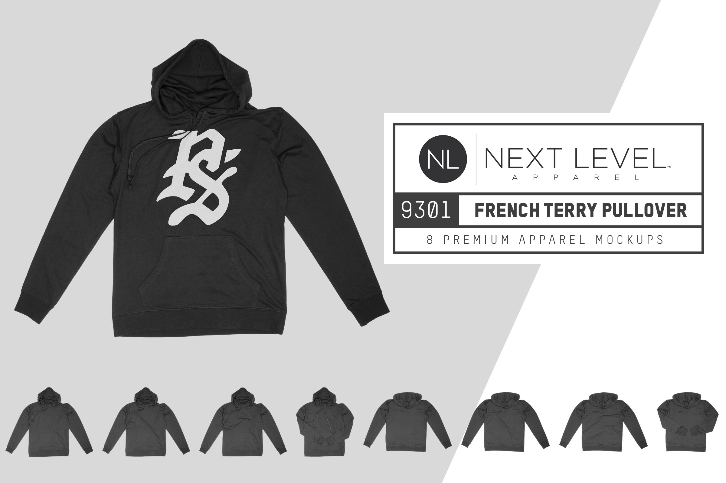 Next Level 9301 French Terry Hoodie cover image.