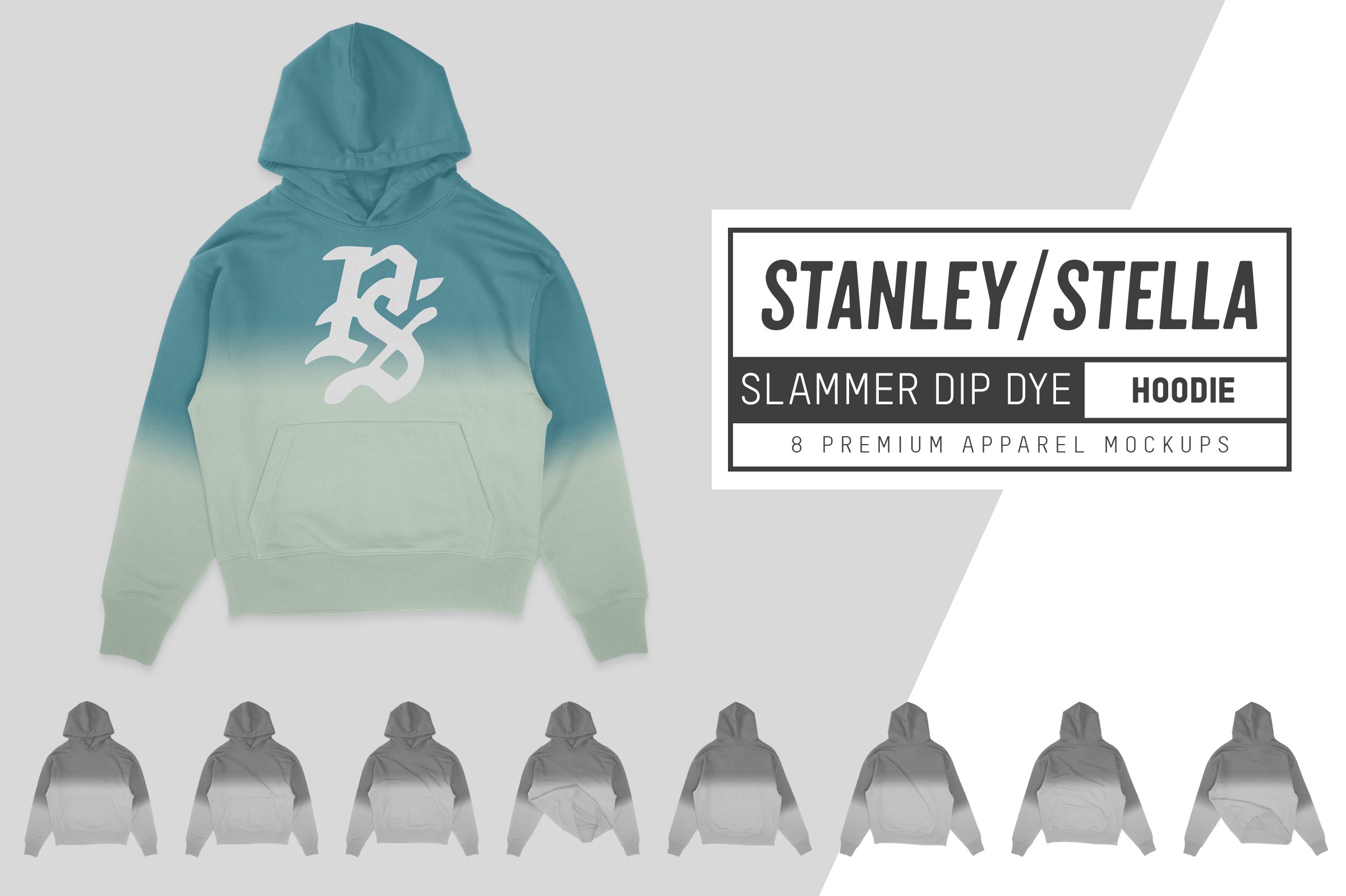 Stanley/Stella Slammer Dip Dye Hoody cover image.