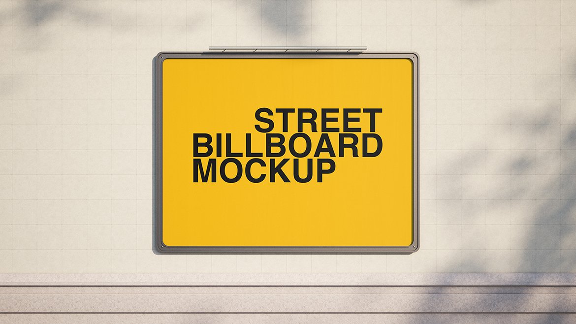 Street Billboard Mockup Set preview image.