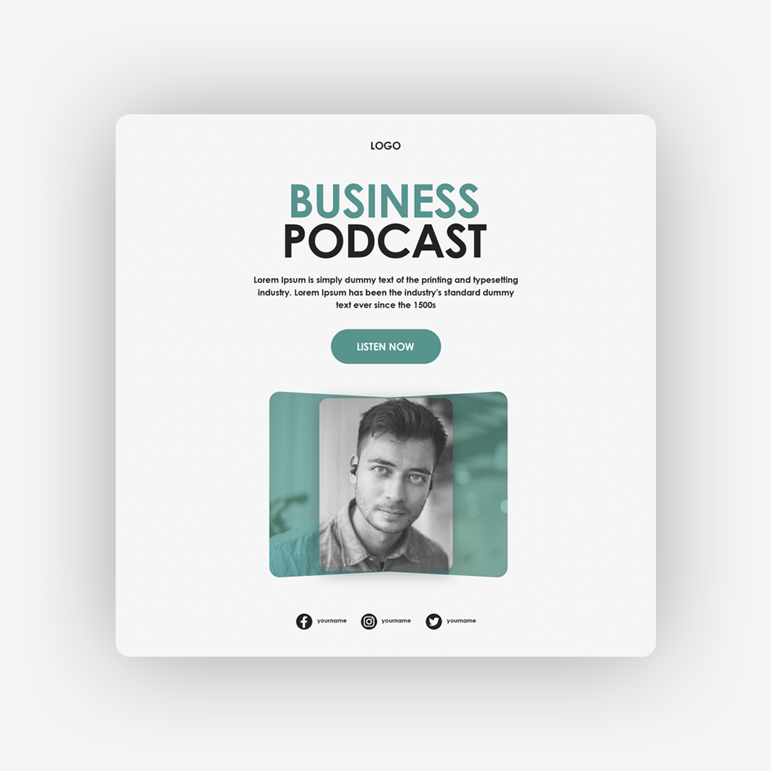 Business Podcast Cover Design preview image.