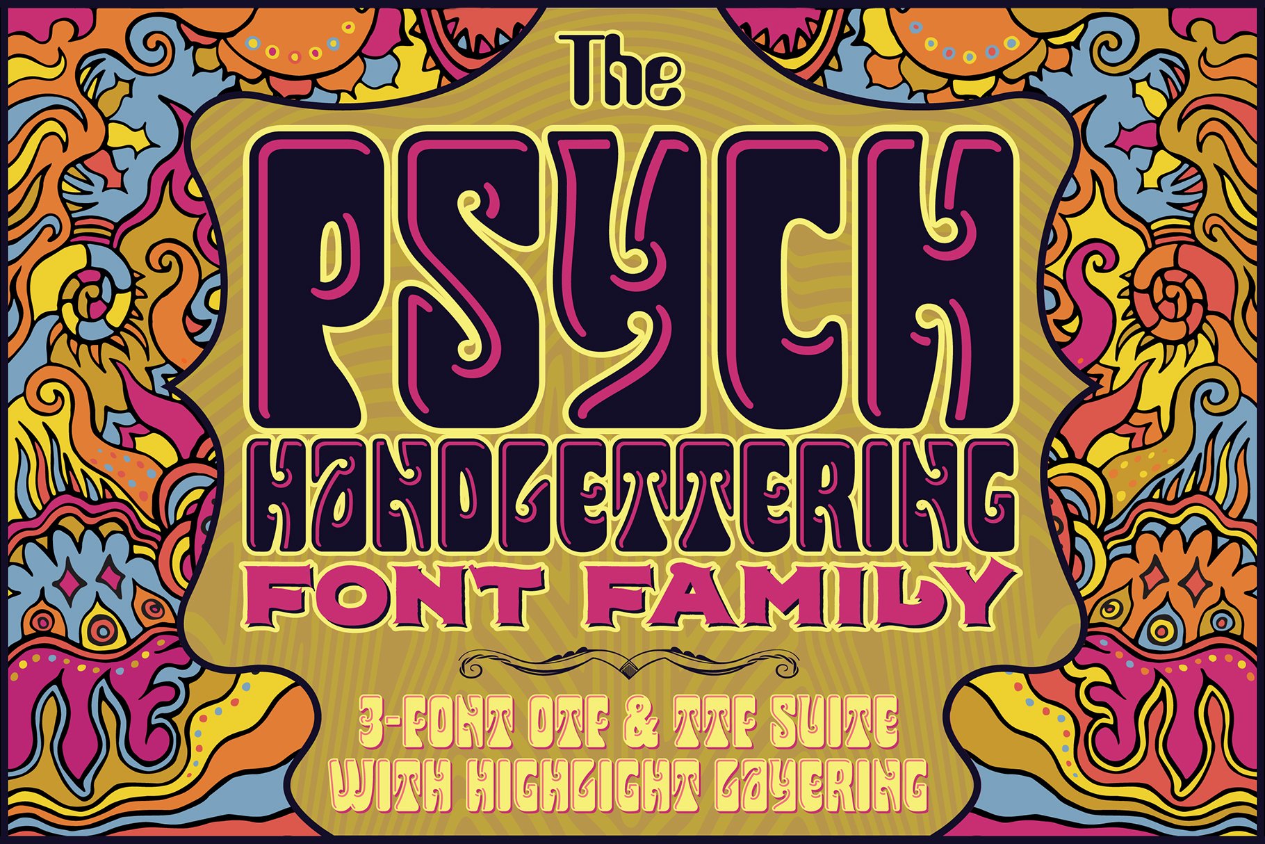 Psych Handlettering Font cover image.