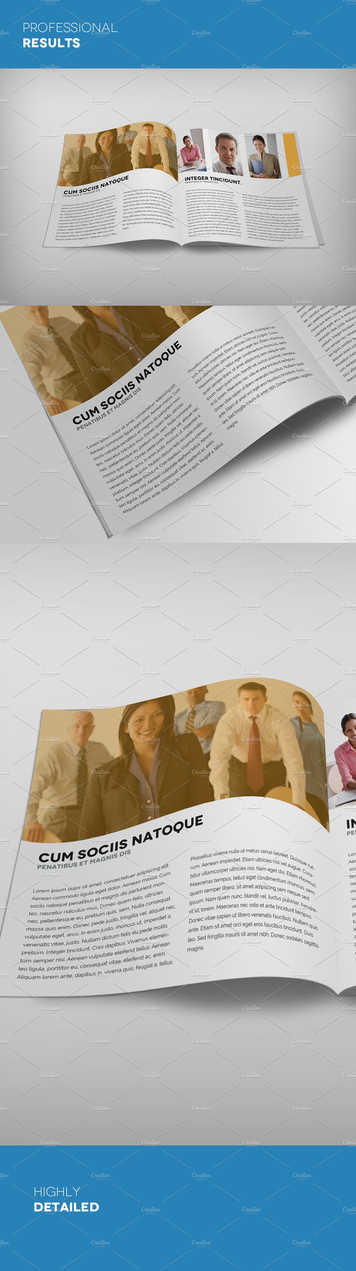 Premium Square Brochure Mockups preview image.