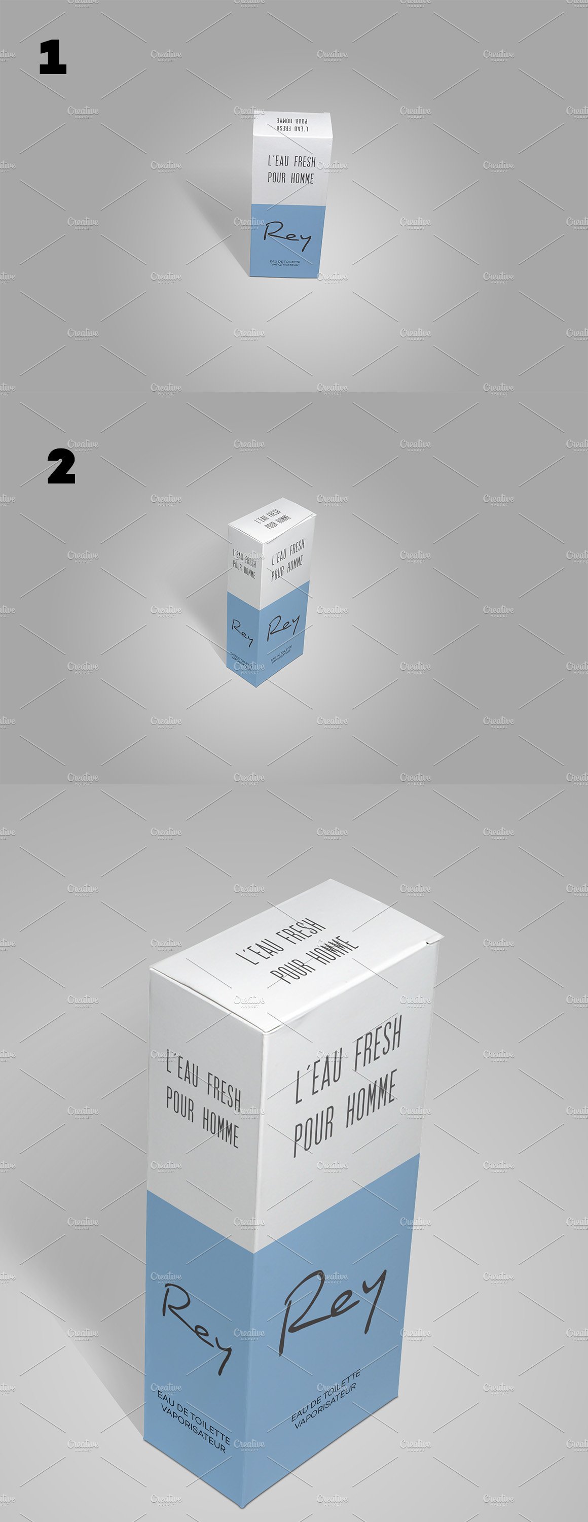 Photorealistic Tall Box - 12 Mockups preview image.