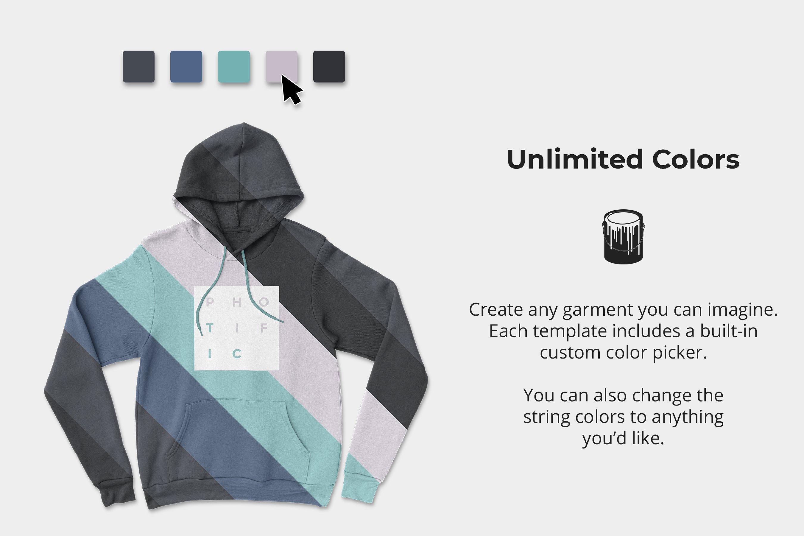 pullover hoodie photoshop unlimited colors 489