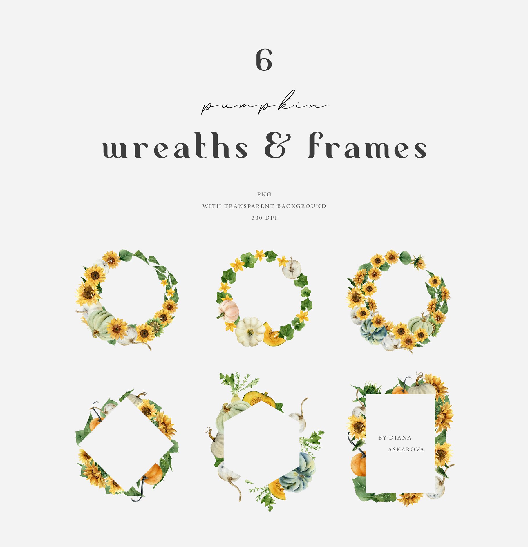 pumpkin wreaths frames 139