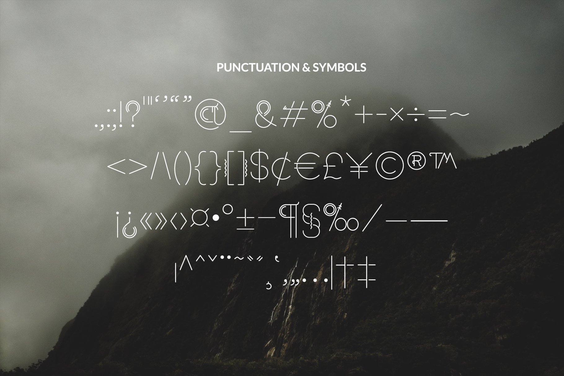 punctuation and symbols – sacred north – preview image 79