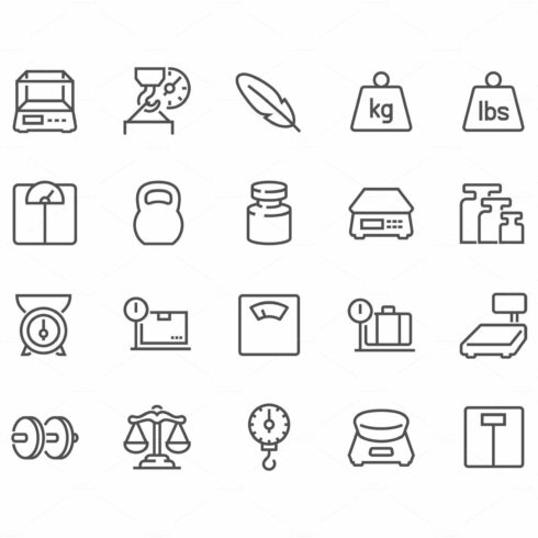 Line Weight Icons Icons cover image.