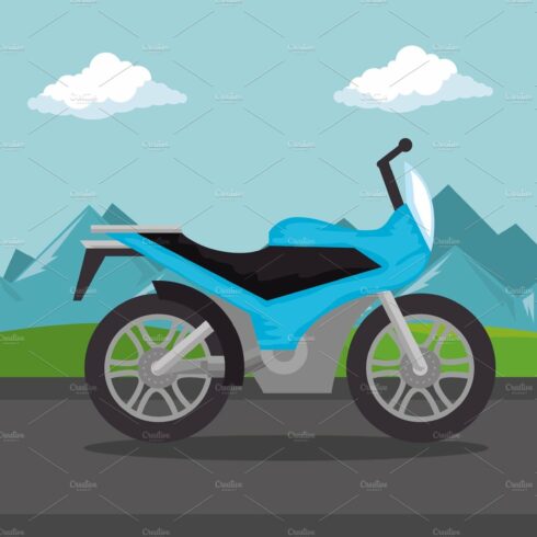 motorcycle vehicle in the road scene cover image.