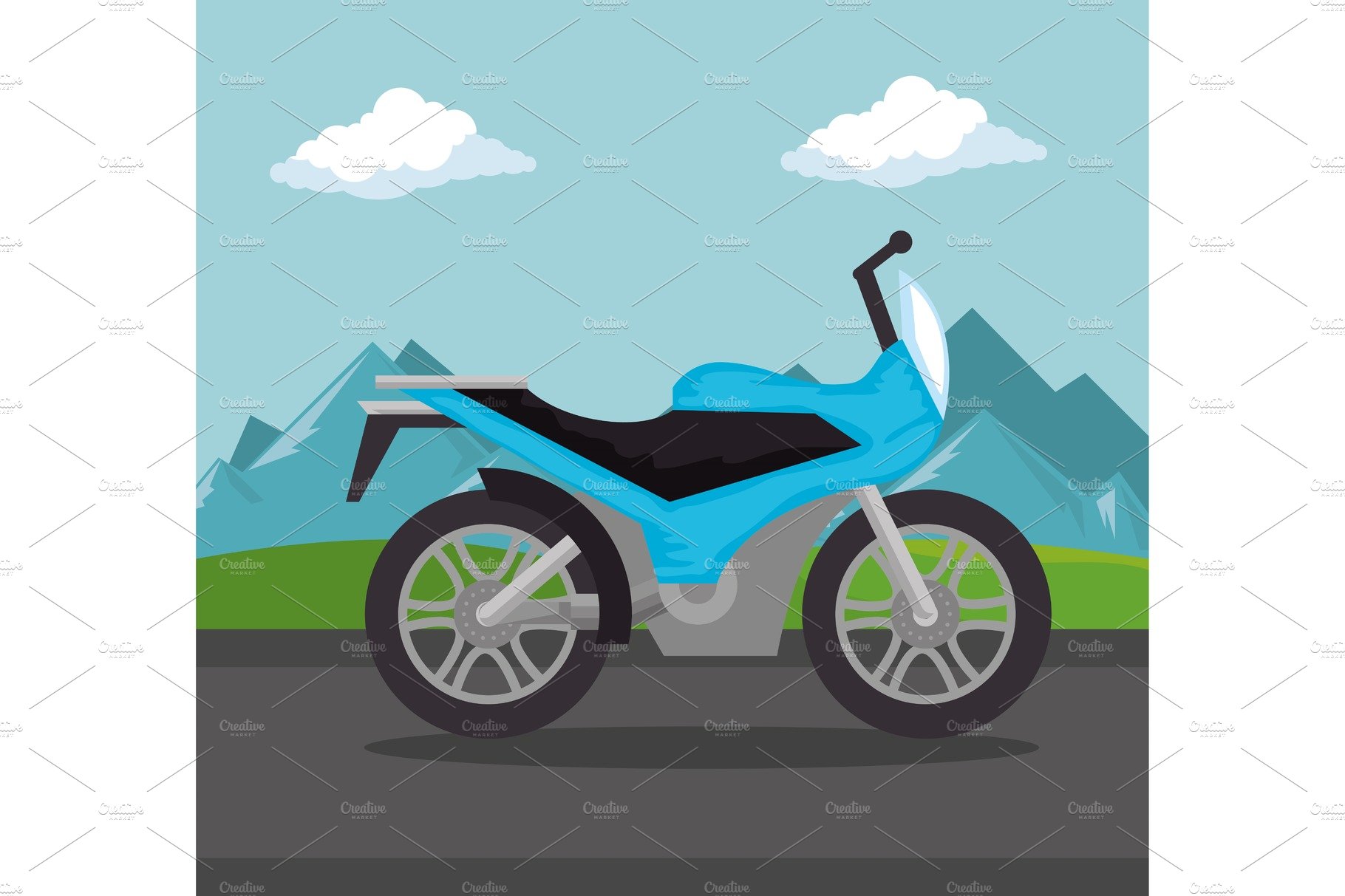 motorcycle vehicle in the road scene cover image.
