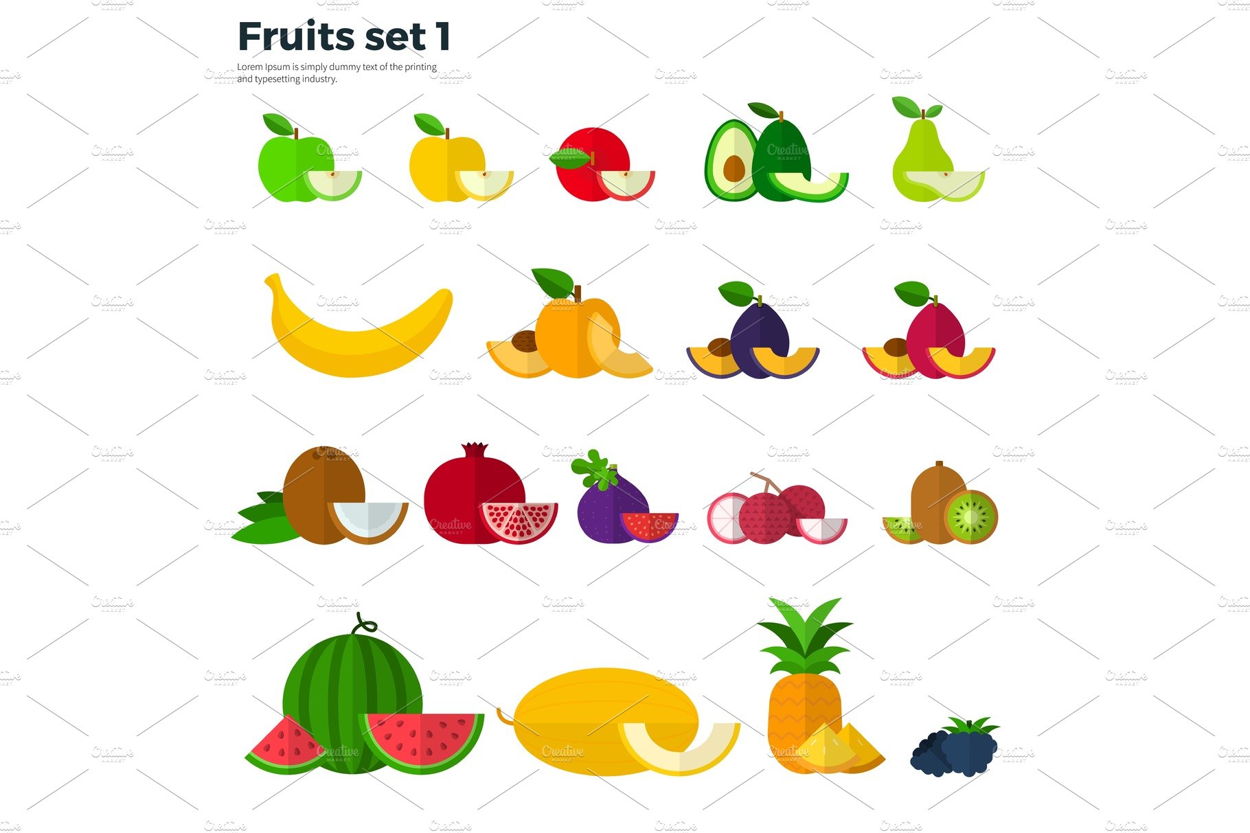 Healthy Eating Concept. Fruit and cover image.