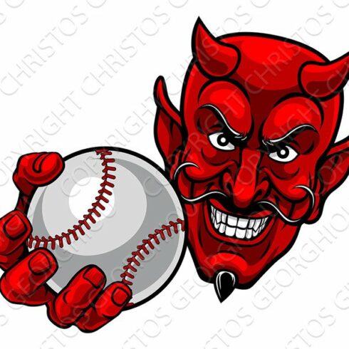 Devil Satan Baseball Ball Sports cover image.