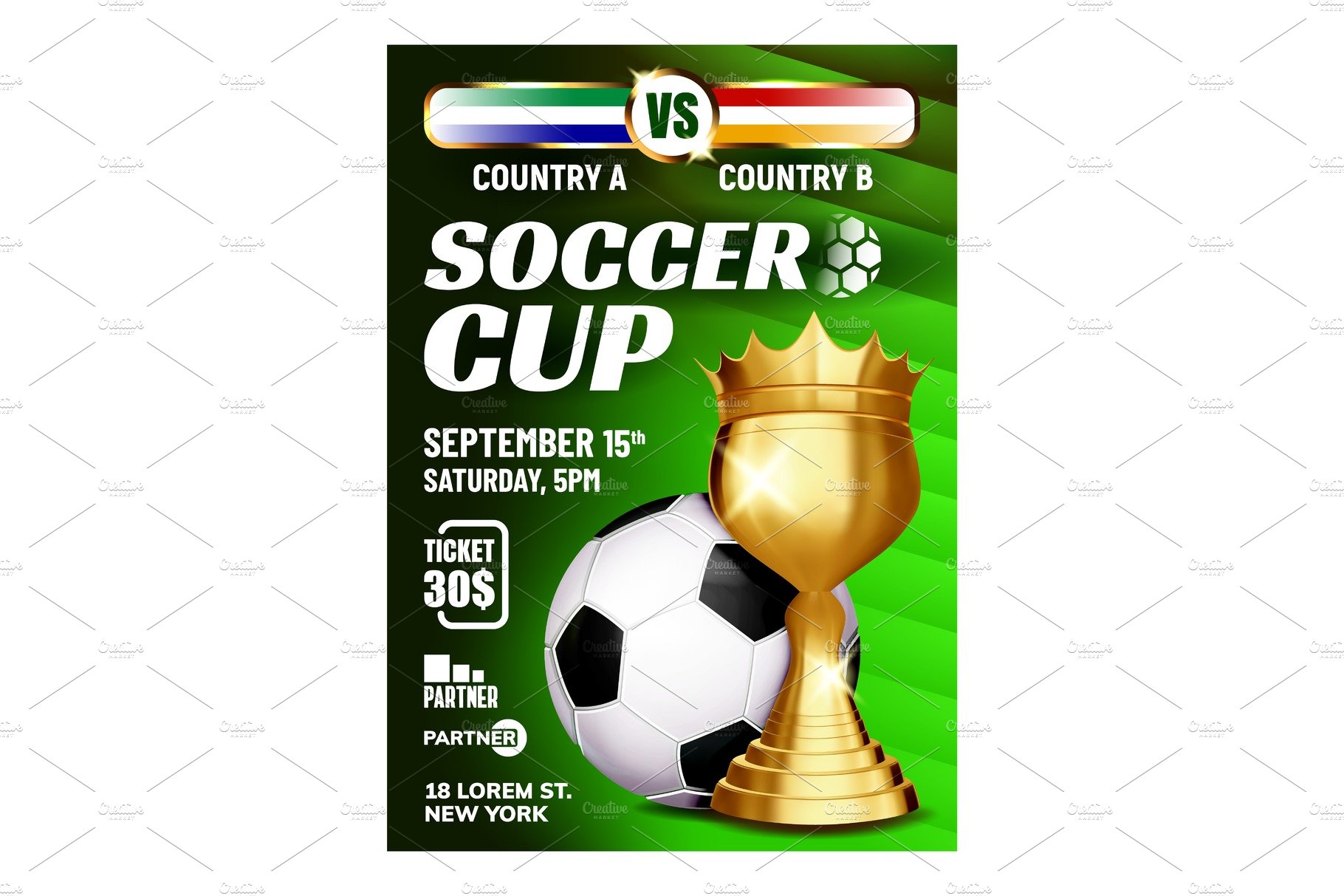 Soccer Sportive Champion Cup Booklet cover image.