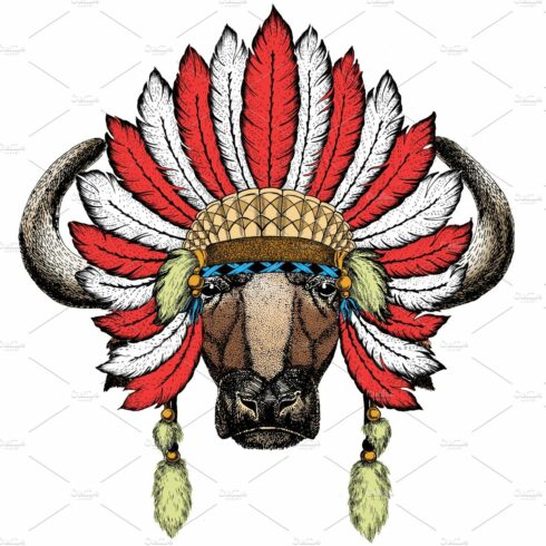 Portrait of buffalo, bison, bull cover image.