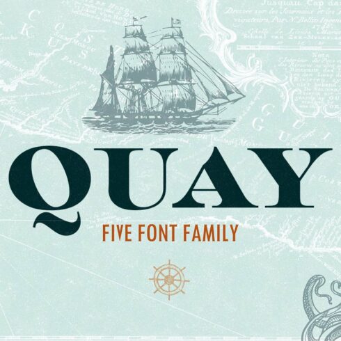 Quay Font Bundle & Bonus Logos cover image.
