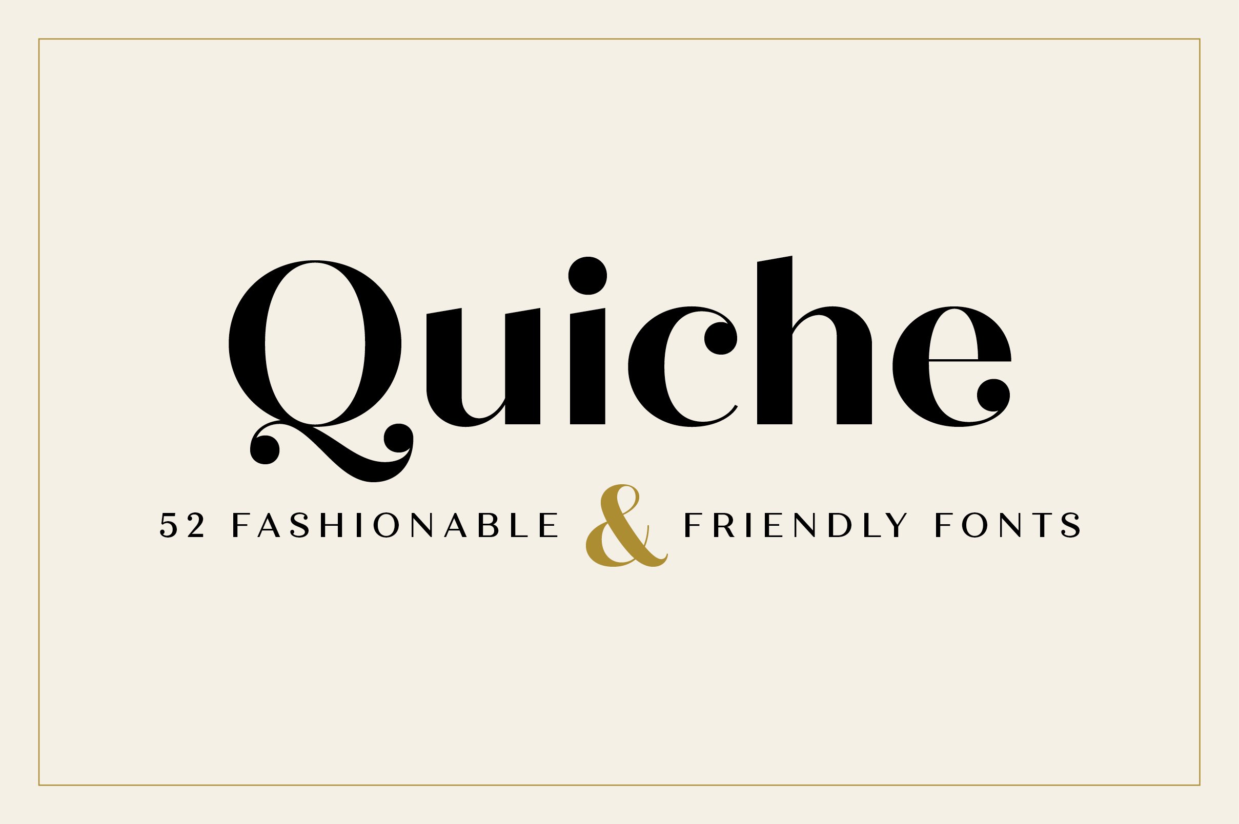 Quiche Font Family cover image.